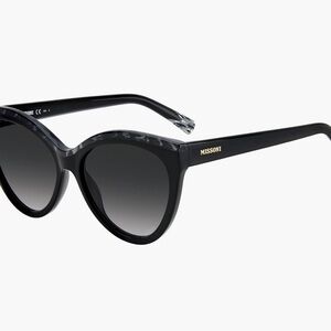 NEW Missoni Black Cat-Eye Sunglasses with Gradient Lenses. 57mm lens width